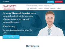 Tablet Screenshot of gatewaydiagnostic.com